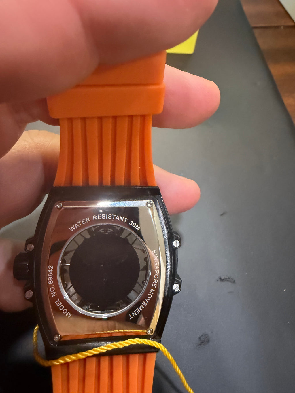 Invicta Skeleton Dial Orange Watch