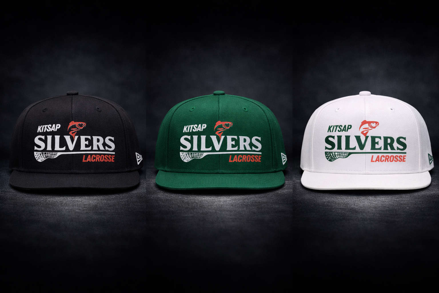 Kitsap Silvers Lacrosse Cap Custom